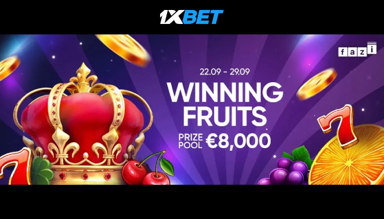 Турнир «Winning Fruits» в казино 1хБет